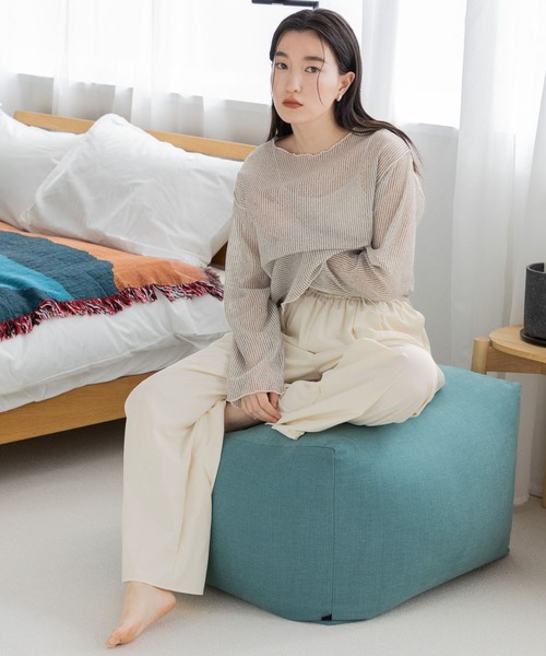 LOWRYS FARM(ローリーズファーム)の「ドロストナイロンワイドパンツ 193236(その他パンツ・レディース・ブラック/パープル/アイボリー・FREE)」の10枚目の写真