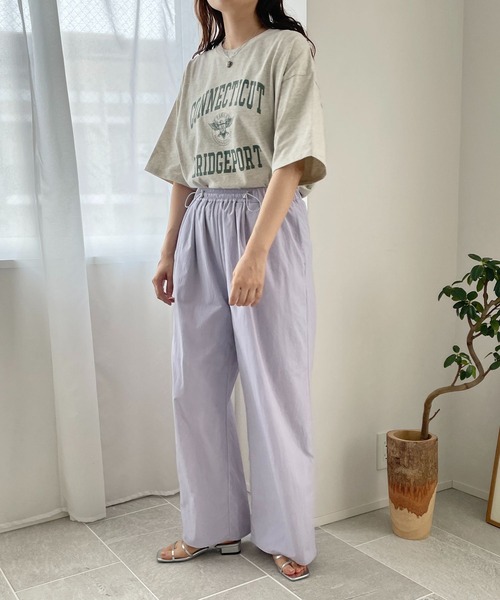 LOWRYS FARM(ローリーズファーム)の「ドロストナイロンワイドパンツ 193236(その他パンツ・レディース・ブラック/パープル/アイボリー・FREE)」の11枚目の写真