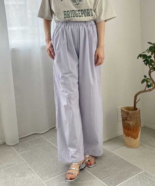 LOWRYS FARM(ローリーズファーム)の「ドロストナイロンワイドパンツ 193236(その他パンツ・レディース・ブラック/パープル/アイボリー・FREE)」の19枚目の写真