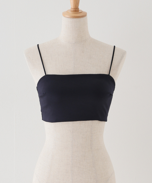 IENA × EMILY WEEK サテンバンドゥブラ ネイビー EMILY WEEK × IENA】サテン バンドゥブラ（ブラジャー）｜EMILY