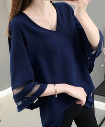 袖フレア Vネック」に該当するトップスファッション通販 - ZOZOTOWN