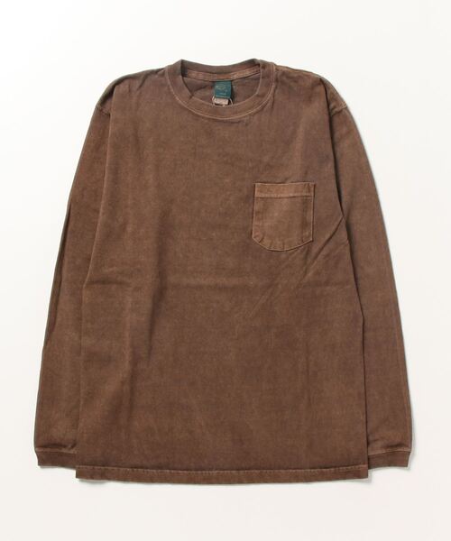 Good On（グッドオン）の「GOOD ON　L/S クルーポケット Tシャツ GOLT1306（Tシャツ/カットソー・メンズ・ナチュラル/ブラウン・S/M/L/XL）」の15枚目の写真