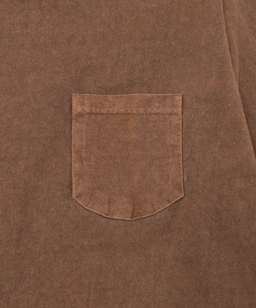 Good On（グッドオン）の「GOOD ON　L/S クルーポケット Tシャツ GOLT1306（Tシャツ/カットソー・メンズ・ナチュラル/ブラウン・S/M/L/XL）」の9枚目の写真