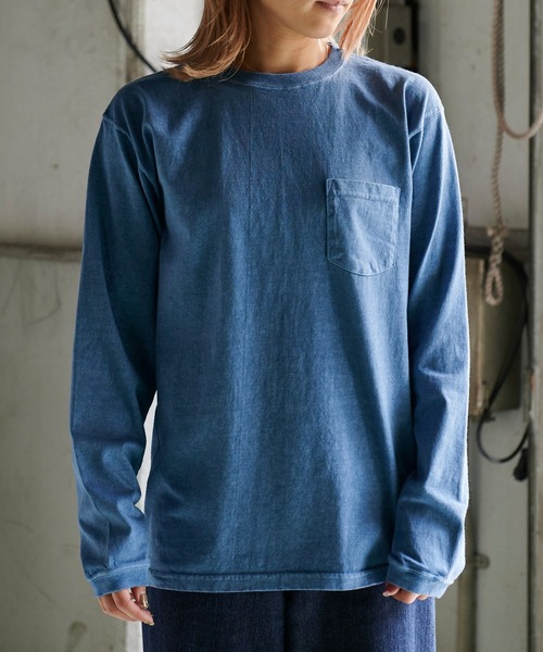 Good On（グッドオン）の「GOOD ON　L/S クルーポケット Tシャツ GOLT1306（Tシャツ/カットソー・メンズ・ナチュラル/ブラウン・S/M/L/XL）」の17枚目の写真