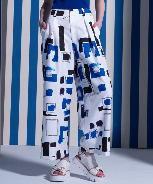 Sov.（ソブ）の「幾何学プリントワイドパンツ（その他パンツ）」 - WEAR 