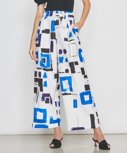 Sov.（ソブ）の「幾何学プリントワイドパンツ（その他パンツ）」 - WEAR 