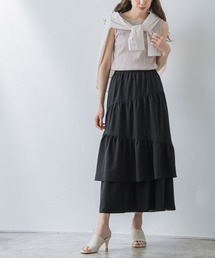アシンメトリーティアードスカート