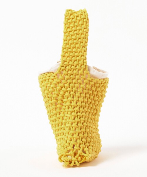 B:MING by BEAMS（ビーミングバイビームス）の「B:MING by BEAMS / マクラメ バッグ（トートバッグ・レディース・グリーン/ブルー/イエロー・ONE SIZE）」の5枚目の写真