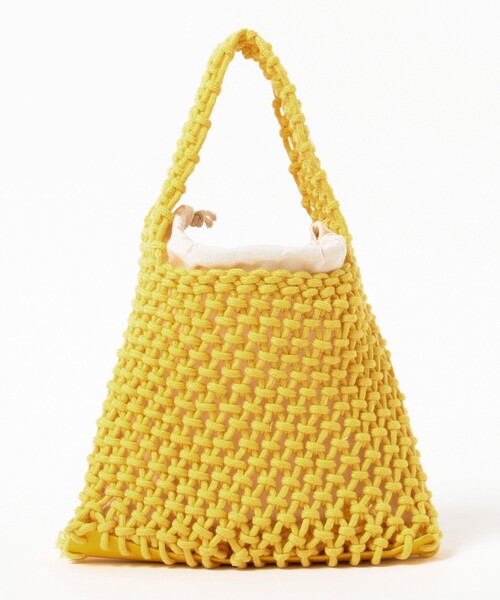 B:MING by BEAMS（ビーミングバイビームス）の「B:MING by BEAMS / マクラメ バッグ（トートバッグ・レディース・グリーン/ブルー/イエロー・ONE SIZE）」の6枚目の写真