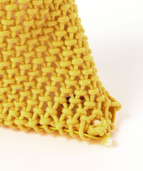 B:MING by BEAMS（ビーミングバイビームス）の「B:MING by BEAMS / マクラメ バッグ（トートバッグ・レディース・グリーン/ブルー/イエロー・ONE SIZE）」の8枚目の写真