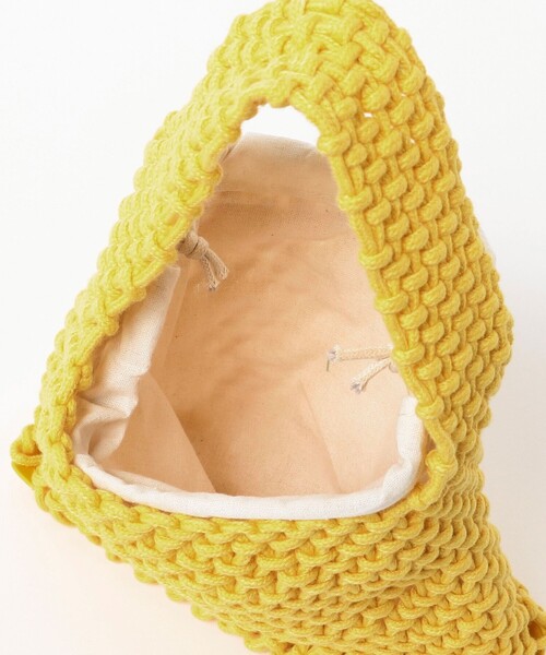 B:MING by BEAMS（ビーミングバイビームス）の「B:MING by BEAMS / マクラメ バッグ（トートバッグ・レディース・グリーン/ブルー/イエロー・ONE SIZE）」の9枚目の写真