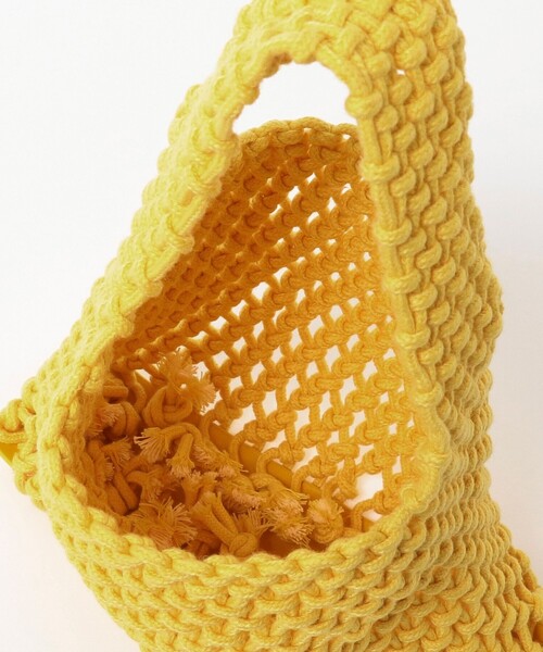 B:MING by BEAMS（ビーミングバイビームス）の「B:MING by BEAMS / マクラメ バッグ（トートバッグ・レディース・グリーン/ブルー/イエロー・ONE SIZE）」の10枚目の写真