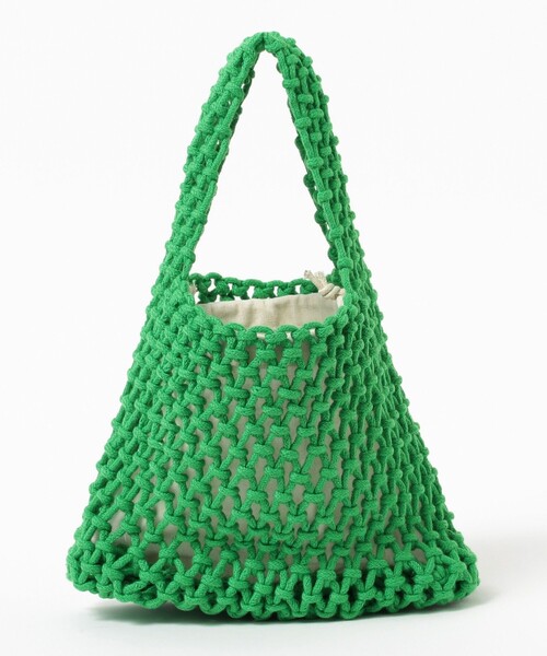 B:MING by BEAMS（ビーミングバイビームス）の「B:MING by BEAMS / マクラメ バッグ（トートバッグ・レディース・グリーン/ブルー/イエロー・ONE SIZE）」の12枚目の写真