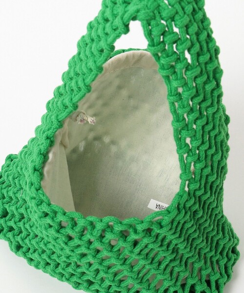 B:MING by BEAMS（ビーミングバイビームス）の「B:MING by BEAMS / マクラメ バッグ（トートバッグ・レディース・グリーン/ブルー/イエロー・ONE SIZE）」の13枚目の写真