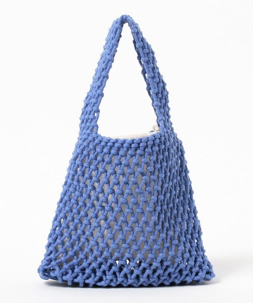 B:MING by BEAMS（ビーミングバイビームス）の「B:MING by BEAMS / マクラメ バッグ（トートバッグ・レディース・グリーン/ブルー/イエロー・ONE SIZE）」の16枚目の写真