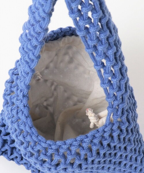 B:MING by BEAMS（ビーミングバイビームス）の「B:MING by BEAMS / マクラメ バッグ（トートバッグ・レディース・グリーン/ブルー/イエロー・ONE SIZE）」の17枚目の写真