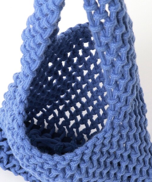 B:MING by BEAMS（ビーミングバイビームス）の「B:MING by BEAMS / マクラメ バッグ（トートバッグ・レディース・グリーン/ブルー/イエロー・ONE SIZE）」の18枚目の写真