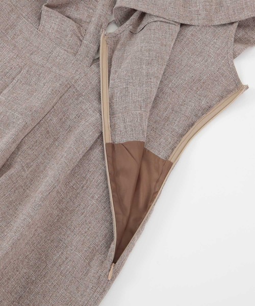 titivate（ティティベイト）の「フリルデザインオールインワン（つなぎ/オールインワン・レディース・ブラウン/ライトベージュ/ブラック/ネイビー/グレー・PS(XS－S)/M/L/MT）」の13枚目の写真