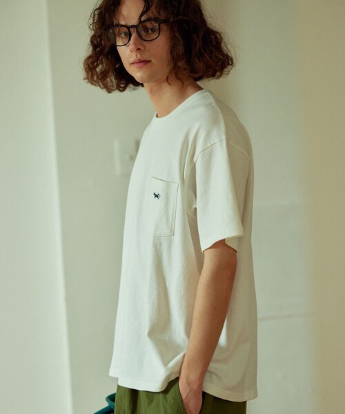 TOWNCRAFT（タウンクラフト）の「TOWN CRAFT/タウンクラフト 別注 ワンポイント クルーネック半袖ポケットTシャツ カットソー（Tシャツ/カットソー・メンズ・ホワイト/ブラック/グレー/イエロー/オリーブ・SMALL/MEDIUM/LARGE）」の13枚目の写真