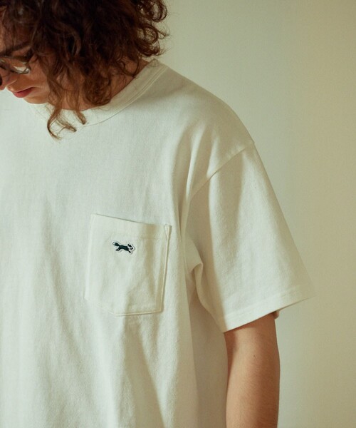 TOWNCRAFT（タウンクラフト）の「TOWN CRAFT/タウンクラフト 別注 ワンポイント クルーネック半袖ポケットTシャツ カットソー（Tシャツ/カットソー・メンズ・ホワイト/ブラック/グレー/イエロー/オリーブ・SMALL/MEDIUM/LARGE）」の14枚目の写真