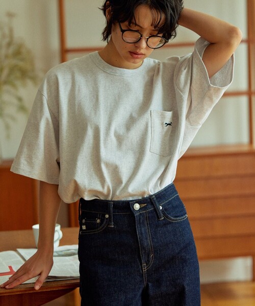 TOWNCRAFT（タウンクラフト）の「TOWN CRAFT/タウンクラフト 別注 ワンポイント クルーネック半袖ポケットTシャツ カットソー（Tシャツ/カットソー・メンズ・ホワイト/ブラック/グレー/イエロー/オリーブ・SMALL/MEDIUM/LARGE）」の15枚目の写真