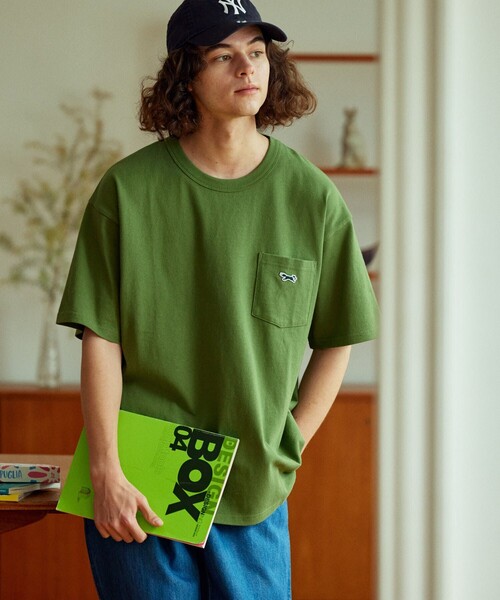 TOWNCRAFT（タウンクラフト）の「TOWN CRAFT/タウンクラフト 別注 ワンポイント クルーネック半袖ポケットTシャツ カットソー（Tシャツ/カットソー・メンズ・ホワイト/ブラック/グレー/イエロー/オリーブ・SMALL/MEDIUM/LARGE）」の18枚目の写真