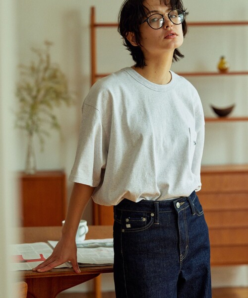 TOWNCRAFT（タウンクラフト）の「TOWN CRAFT/タウンクラフト 別注 ワンポイント クルーネック半袖ポケットTシャツ カットソー（Tシャツ/カットソー・メンズ・ホワイト/ブラック/グレー/イエロー/オリーブ・SMALL/MEDIUM/LARGE）」の19枚目の写真