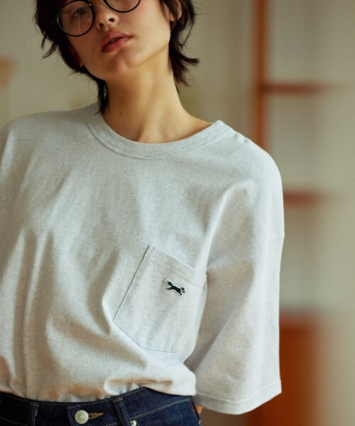 TOWNCRAFT（タウンクラフト）の「TOWN CRAFT/タウンクラフト 別注 ワンポイント クルーネック半袖ポケットTシャツ カットソー（Tシャツ/カットソー・メンズ・ホワイト/ブラック/グレー/イエロー/オリーブ・SMALL/MEDIUM/LARGE）」の21枚目の写真