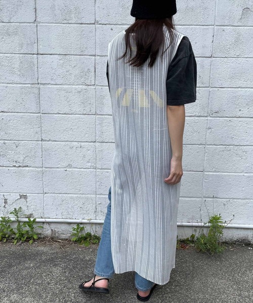 Miscere（ミスケーレ）の「☆ 2WAYアシメスリットストライプメッシュワンピース　252739（ワンピース・レディース・ブラック/オフホワイト・FREE）」の10枚目の写真