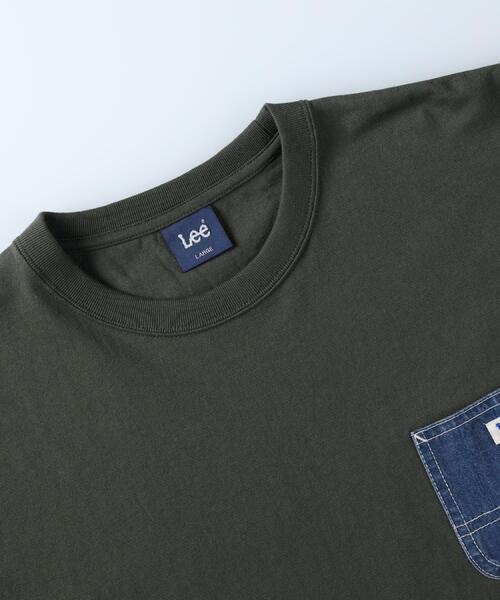 Lee(リー)の「Lee(リー)デニムポケット半袖Tシャツ(Tシャツ/カットソー・メンズ・ダークグリーン・M/L/XL)」の21枚目の写真