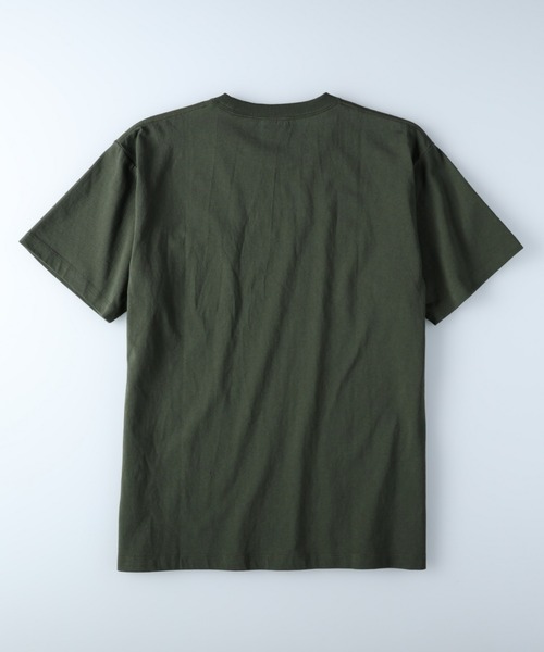 Lee(リー)の「Lee(リー)デニムポケット半袖Tシャツ(Tシャツ/カットソー・メンズ・ダークグリーン・M/L/XL)」の2枚目の写真