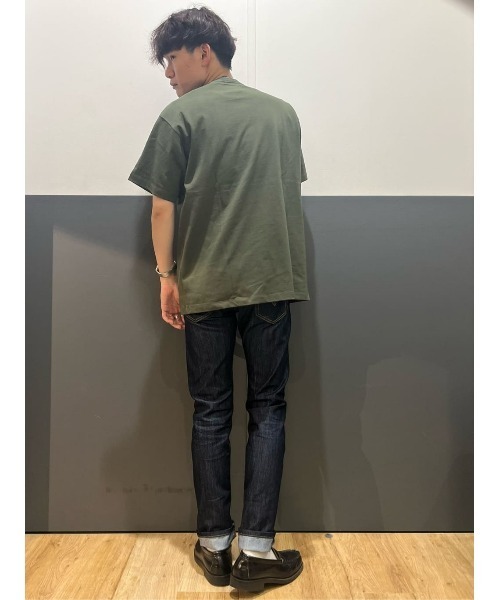 Lee(リー)の「Lee(リー)デニムポケット半袖Tシャツ(Tシャツ/カットソー・メンズ・ダークグリーン・M/L/XL)」の12枚目の写真