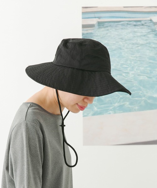 URBAN RESEARCH DOORS（アーバンリサーチドアーズ）の「ワッシャーナイロンレジャーハット（ハット・レディース・ベージュ/ブラック/カーキ・-）」の2枚目の写真