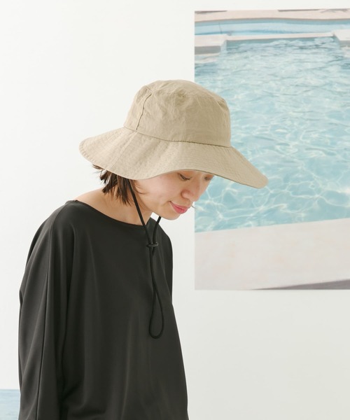 URBAN RESEARCH DOORS（アーバンリサーチドアーズ）の「ワッシャーナイロンレジャーハット（ハット・レディース・ベージュ/ブラック/カーキ・-）」の11枚目の写真