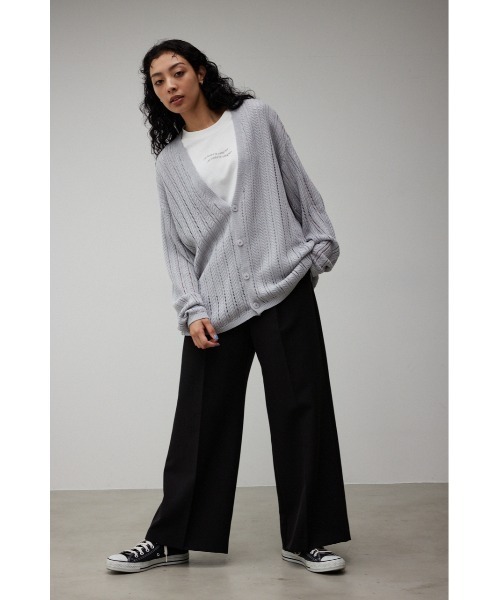 OPENWORK KNIT CARDIGAN/オープンワークニットカーディガン