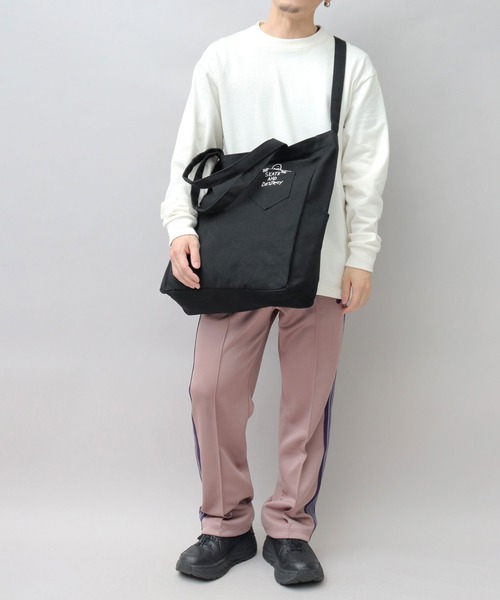 THRASHER(スラッシャー)の「大容量 2WAY キャンバス ショルダー トートバッグ (GONZ・マグロゴ)(トートバッグ・メンズ・オフホワイト/ブラック/ホワイト系その他/ブラック系その他・FREE)」の8枚目の写真