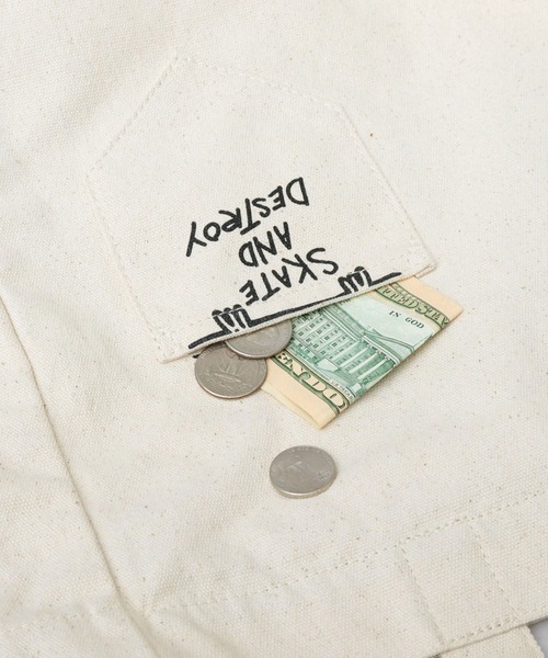 THRASHER(スラッシャー)の「大容量 2WAY キャンバス ショルダー トートバッグ (GONZ・マグロゴ)(トートバッグ・メンズ・オフホワイト/ブラック/ホワイト系その他/ブラック系その他・FREE)」の12枚目の写真