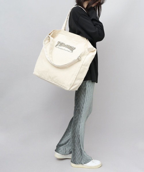 大容量 2WAY キャンバス ショルダー トートバッグ （GONZ・マグロゴ