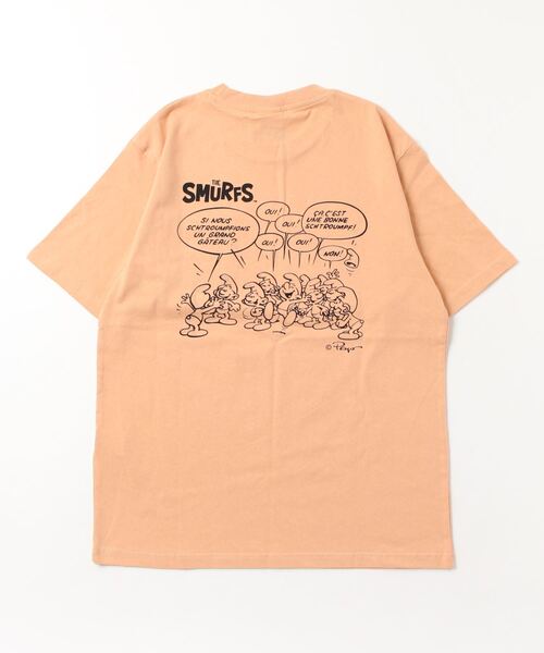 ALWAYS GOOD TIME(オルウェイズグッドタイム)の「【THE SMURFS/スマーフ】プリント/刺繍 天竺半袖Tシャツ(Tシャツ/カットソー・メンズ・ブラック/オフホワイト/グリーン/ライトオレンジ系・M/L)」の5枚目の写真