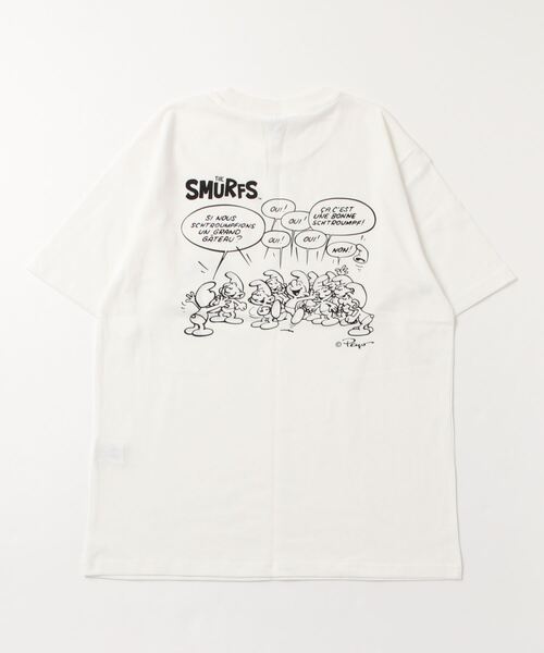 ALWAYS GOOD TIME(オルウェイズグッドタイム)の「【THE SMURFS/スマーフ】プリント/刺繍 天竺半袖Tシャツ(Tシャツ/カットソー・メンズ・ブラック/オフホワイト/グリーン/ライトオレンジ系・M/L)」の7枚目の写真