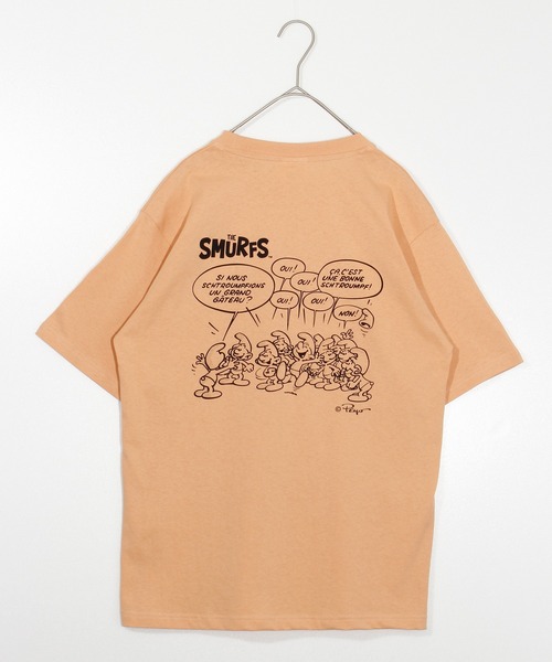 ALWAYS GOOD TIME(オルウェイズグッドタイム)の「【THE SMURFS/スマーフ】プリント/刺繍 天竺半袖Tシャツ(Tシャツ/カットソー・メンズ・ブラック/オフホワイト/グリーン/ライトオレンジ系・M/L)」の4枚目の写真