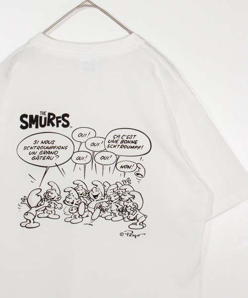 ALWAYS GOOD TIME(オルウェイズグッドタイム)の「【THE SMURFS/スマーフ】プリント/刺繍 天竺半袖Tシャツ(Tシャツ/カットソー・メンズ・ブラック/オフホワイト/グリーン/ライトオレンジ系・M/L)」の10枚目の写真