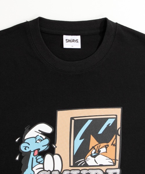 ALWAYS GOOD TIME(オルウェイズグッドタイム)の「【THE SMURFS/スマーフ】プリント/刺繍 天竺半袖Tシャツ(Tシャツ/カットソー・メンズ・ブラック/オフホワイト/グリーン/ライトオレンジ系・M/L)」の13枚目の写真