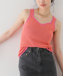 SLOBE citron. | SLOBE citron.ワッフルニットノースリーブ(ニット/セーター)