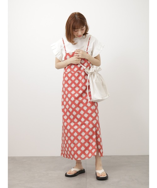 Lugnoncure(ルノンキュール)の「フリル袖トップス(Tシャツ/カットソー・レディース・オフホワイト/ブルー/チャコールグレー・F)」の11枚目の写真