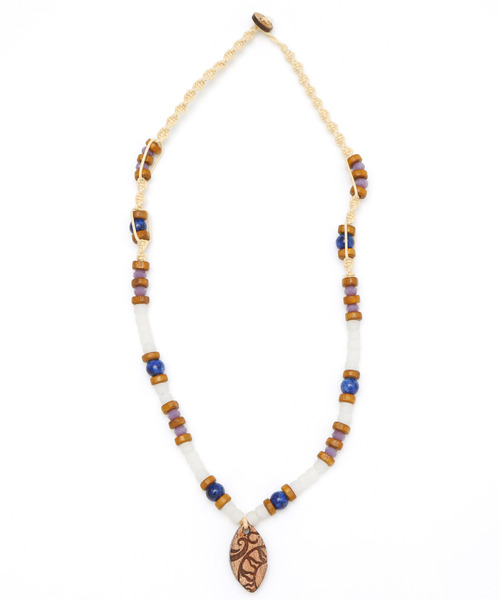 チャイハネ(チャイハネ)の「【チャイハネ】リトラネックレス(ネックレス・レディース・パープル/グリーン/ブラック/ライトブルー・FREE)」の4枚目の写真