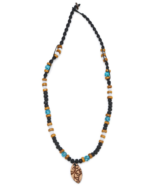 チャイハネ(チャイハネ)の「【チャイハネ】リトラネックレス(ネックレス・レディース・パープル/グリーン/ブラック/ライトブルー・FREE)」の1枚目の写真