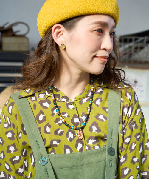 チャイハネ(チャイハネ)の「【チャイハネ】リトラネックレス(ネックレス・レディース・パープル/グリーン/ブラック/ライトブルー・FREE)」の8枚目の写真