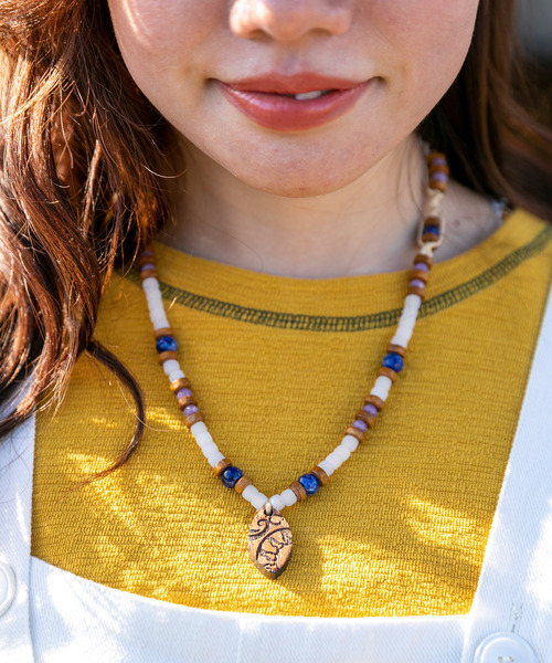 チャイハネ(チャイハネ)の「【チャイハネ】リトラネックレス(ネックレス・レディース・パープル/グリーン/ブラック/ライトブルー・FREE)」の13枚目の写真