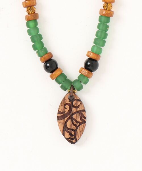 チャイハネ(チャイハネ)の「【チャイハネ】リトラネックレス(ネックレス・レディース・パープル/グリーン/ブラック/ライトブルー・FREE)」の9枚目の写真